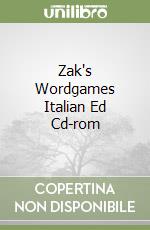 Zak's Wordgames Italian Ed Cd-rom libro