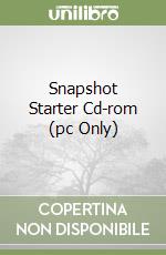 Snapshot Starter Cd-rom (pc Only) libro