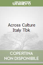 Across Culture Italy Tbk libro