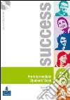 Success Internat.intermediate Test + Evol.book libro