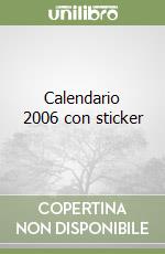 Calendario 2006 con sticker libro