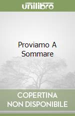 Proviamo A Sommare libro