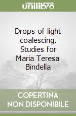 Drops of light coalescing. Studies for Maria Teresa Bindella libro