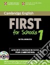 Camb First For Schools 1 Sb Pack libro