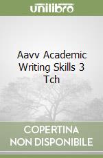 Aavv Academic Writing Skills 3 Tch libro