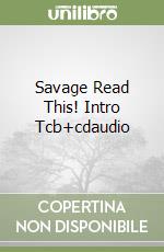 Savage Read This! Intro Tcb+cdaudio libro