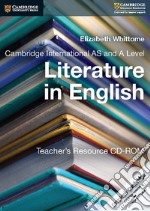 Cambridge International AS and A Level Literature in English. Teacher's Resource. CD-ROM libro