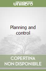 Planning and control libro