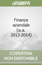 Finanza aziendale (a.a. 2013-2014) libro