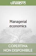 Managerial economics libro