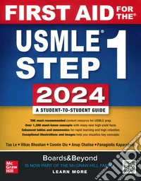 First aid for the USMLE. Step 1. 2024 libro