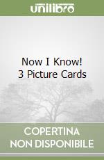 Now I Know! 3 Picture Cards libro