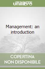 Management: an introduction libro