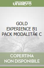 GOLD EXPERIENCE B1 PACK MODALITÃ€ C libro