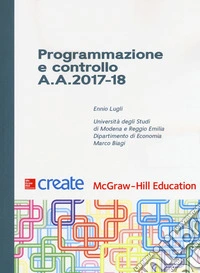 Programmazione e controllo A. A. 2017-18  libro