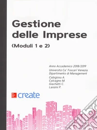 Gestione delle imprese (moduli 1 e 2) libro