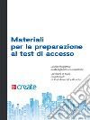 Materiali per la preparazione al test di accesso. Laurea magistrale in management e governance libro