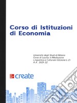 Corso di istituzioni di economia libro