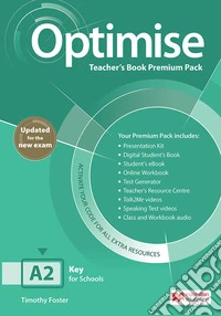 Optimise. A2. Teacher's book. Premium pack libro