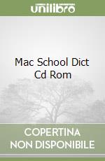 Mac School Dict Cd Rom libro