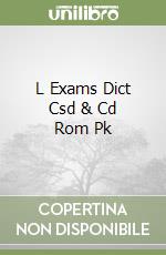 L Exams Dict Csd & Cd Rom Pk libro
