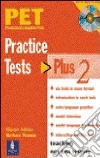 Pet Practise Tests Plus 2 - With Key And Cd Audio Pack libro