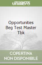 Opportunities Beg Test Master Tbk libro