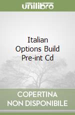 Italian Options Build Pre-int Cd libro