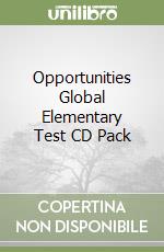 Opportunities Global Elementary Test CD Pack