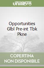 Opportunities Glbl Pre-int Tbk Pkne libro