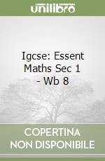 Igcse: Essent Maths Sec 1 - Wb 8 libro