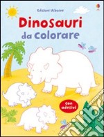 Dinosauri da colorare. Con adesivi. Ediz. illustrata libro