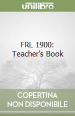 FRL 1900: Teacher's Book libro