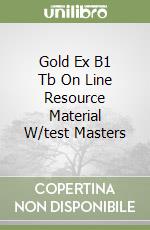 Gold Ex B1 Tb On Line Resource Material W/test Masters libro