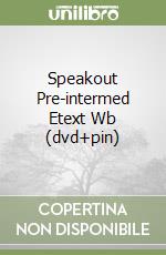 Speakout Pre-intermed Etext Wb (dvd+pin) libro