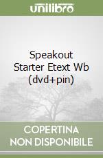 Speakout Starter Etext Wb (dvd+pin) libro