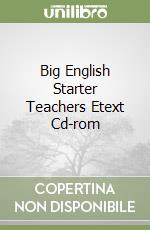 Big English Starter Teachers Etext Cd-rom libro