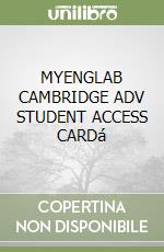 MYENGLAB CAMBRIDGE ADV STUDENT ACCESS CARDá