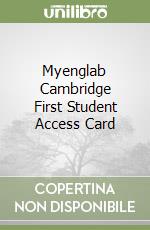 Myenglab Cambridge First Student Access Card libro