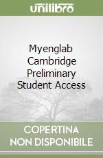 Myenglab Cambridge Preliminary Student Access libro