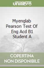 Myenglab Pearson Test Of Eng Acd B1 Student A libro