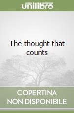 The thought that counts libro