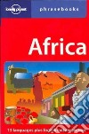 Africa phrasebook. Ediz. inglese libro