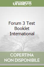 Forum 3 Test Booklet International libro