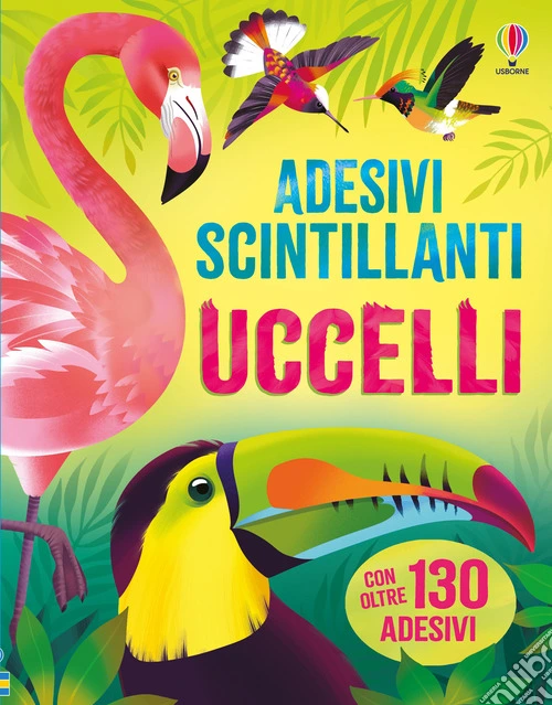Uccelli. Adesivi scintillanti