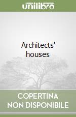 Architects' houses libro