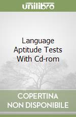 Language Aptitude Tests With Cd-rom libro