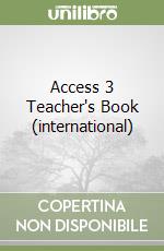 Access 3 Teacher's Book (international) libro