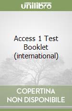 Access 1 Test Booklet (international) libro