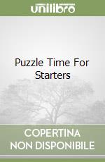 Puzzle Time For Starters libro